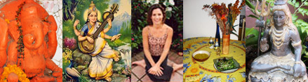 various yogic and spiritual photos in banner